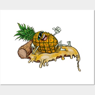 Pineapple pizza Posters and Art